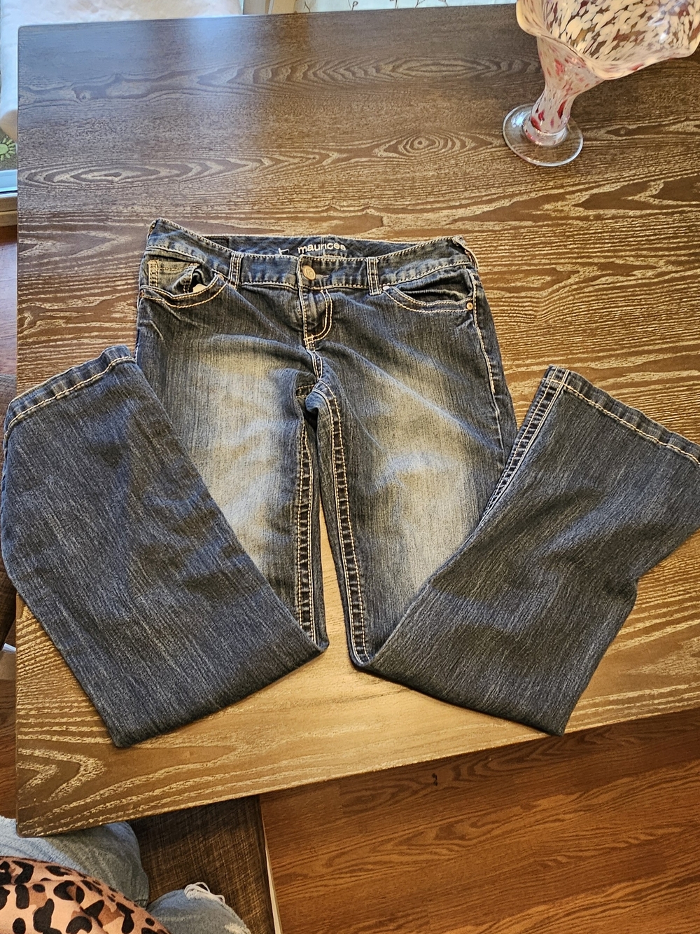 Maurices Women's Faded Blue Bootcut Jeans